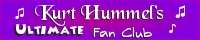 Kurt Hummel's Ultimate Fan Club banner